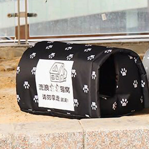 Winter Outdoor Cat House | Washable - Indoor & Outdoor Shelter | Keep Warm - Wide Applications | Pet House for Cats & Small Dogs