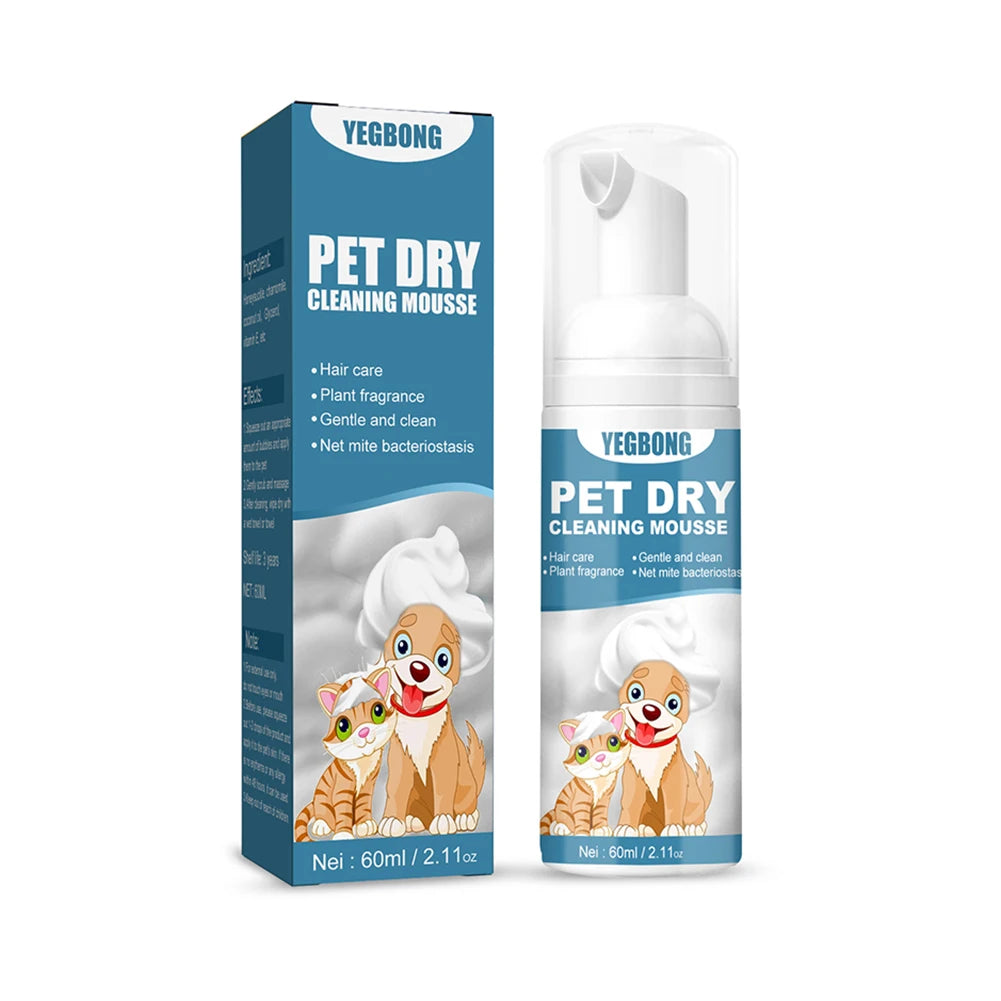 Portable Dog Waterless Cleaner – Deodorizing Cat Spray for Pet Cleaning and Travel Use