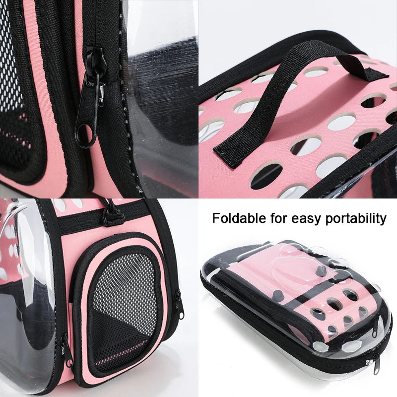 Cat Carrier Bag | Outdoor Pet Shoulder Bag | Portable Travel Carrier for Small Dogs and Cats