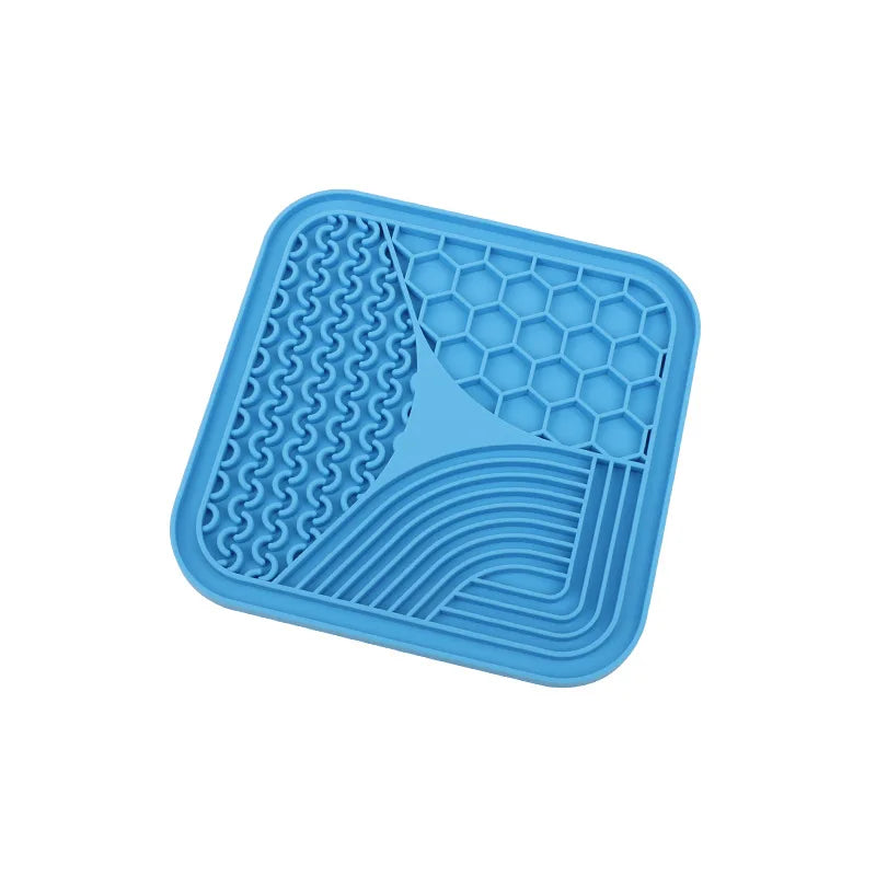 Silicone Pet Licking Mat for Cats/Dogs | Anti-Choking Slow Food Bowl | Bath Distraction Plate | Pet Supplies Cutlery