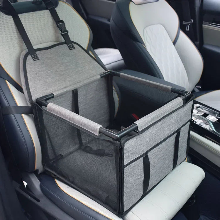 Waterproof Dog Car Seat Carrier – Portable Travel Basket for Small & Medium Pets, Hammock-Style Safety Seat