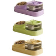 Large Dog Bowl | Cats Food Bowls | 2 in 1 Pet Feeders | Water Fountain & Food Container | Automatic Feeder & Waterer | Pet Feeding Supplies