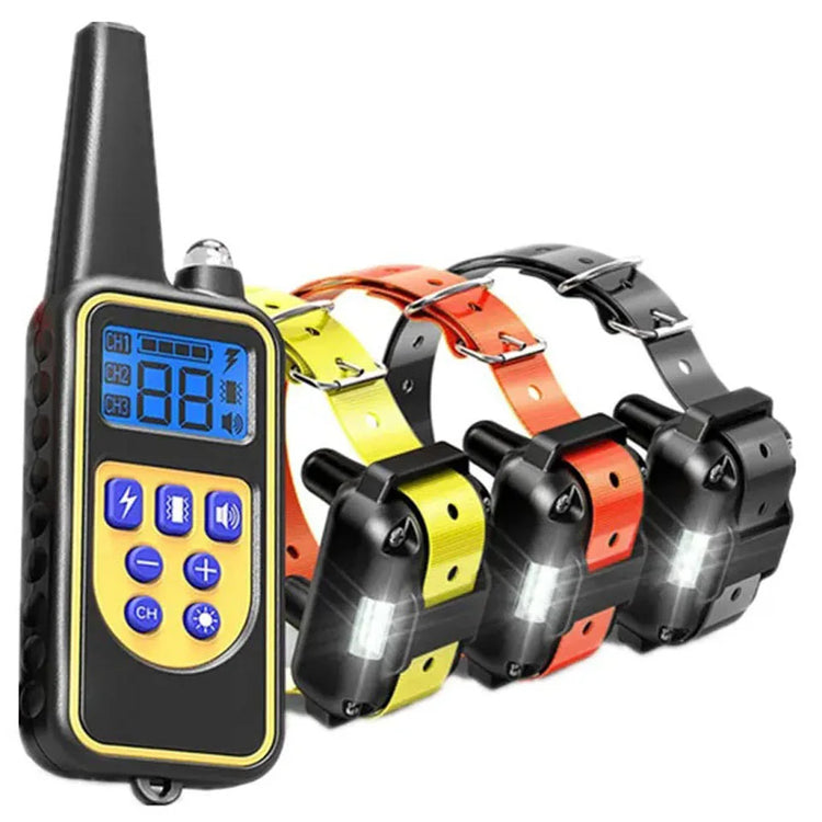 Waterproof Electric Dog Training Collar with Remote – Rechargeable Anti-Bark Device for All Dog Sizes