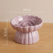 Cat Food Bowl | Ceramic Elevated | Cats/Small Dogs | Slow Feed Bowls | Anti-Choking Eating Feeders | Anti-Gulping Puppy Supplies