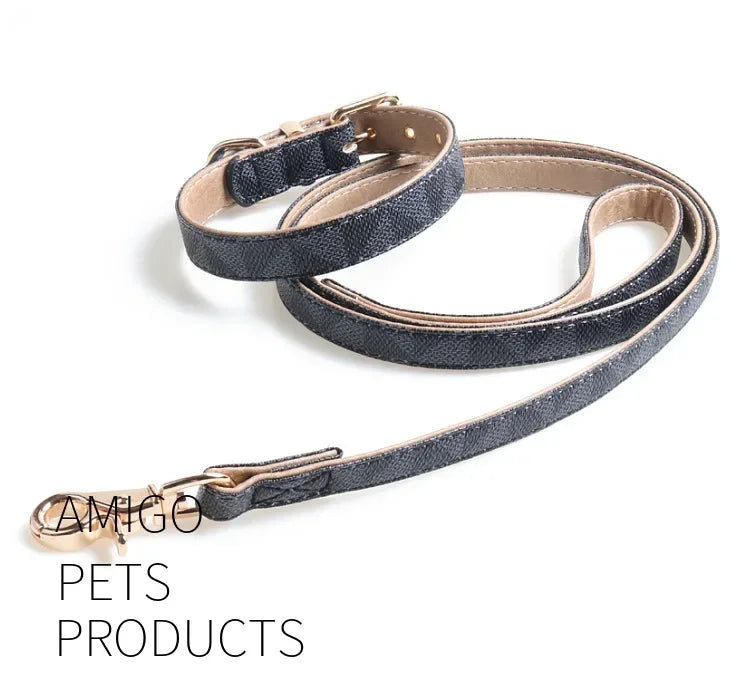 Luxury PU Leather Dog Collar – Adjustable, Breakaway, Stylish & Durable