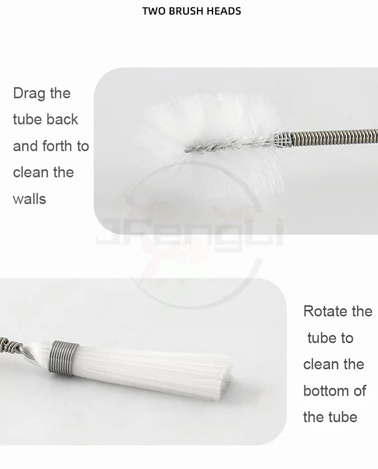 Stainless Steel Aquarium Spring Brush – Fish Tank Cleaning Tool & Filter Cleaner