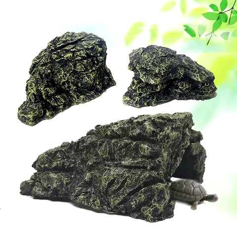 Resin Aquarium Decoration – Fish Tank Ornament Terrarium Turtle Shelter Cave