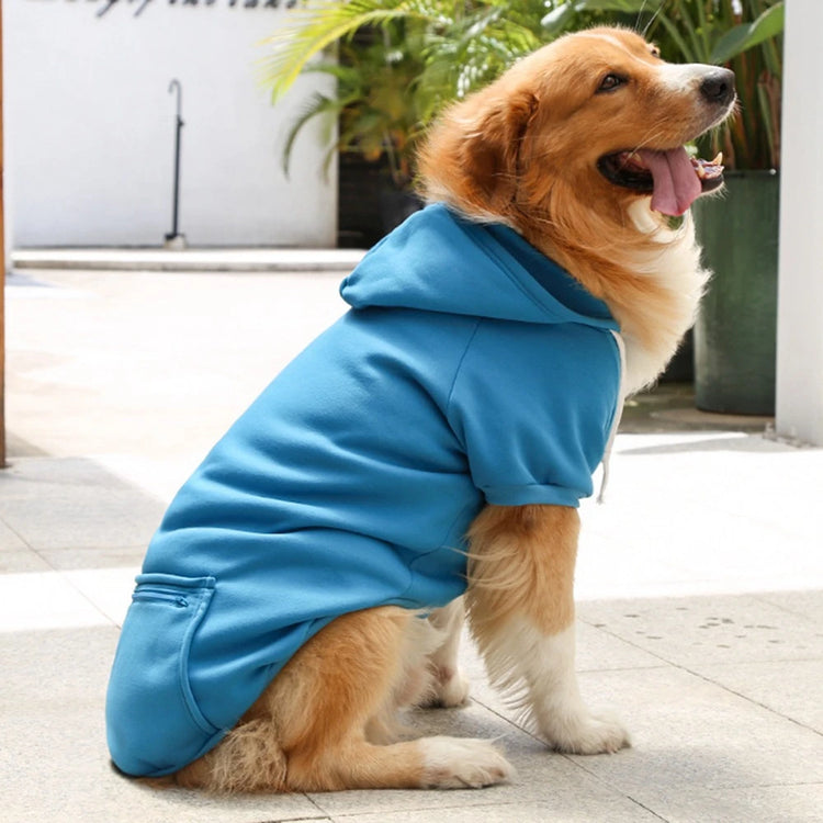 Winter Pet Clothes Dog Warm Hoodies Thermal Big Dog Coat Puppy Clothing For Small Medium Dogs Puppy Vest Jacket With Pockets