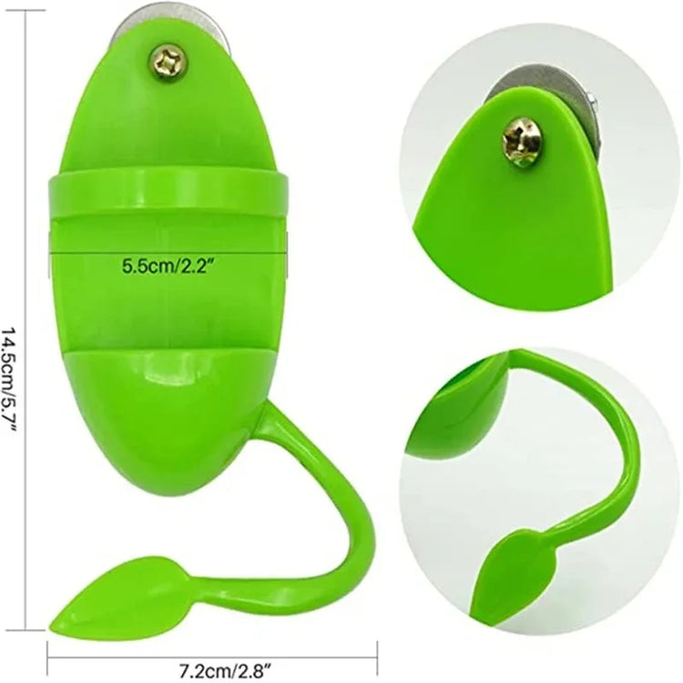 Parrot Food Feeder | Hanging Cage Feeding Toy with Perch | Fun Plastic Bird Feeder Frame | Pet Accessories for Parakeets, Conures, Lovebirds & More