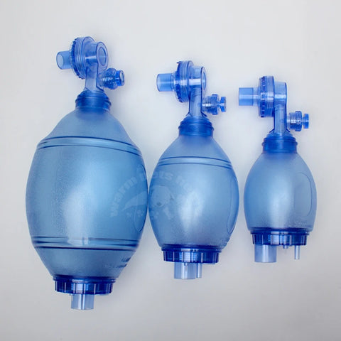 Artificial Resuscitator Emergency Ambu Bag Manual Resuscitator for First Aid Training Veterinary Device