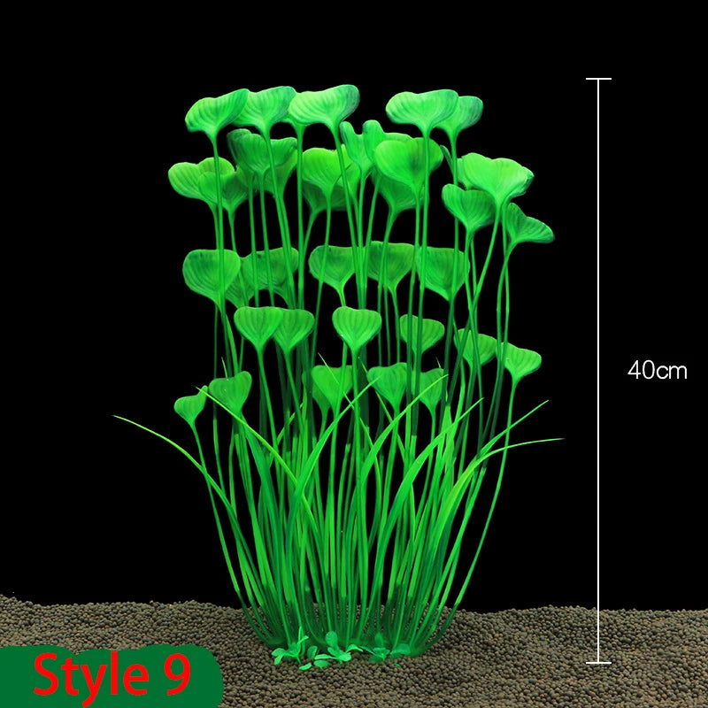 40cm Artificial Aquarium Plant – Durable Plastic Water Grass Decoration for Fish Tank