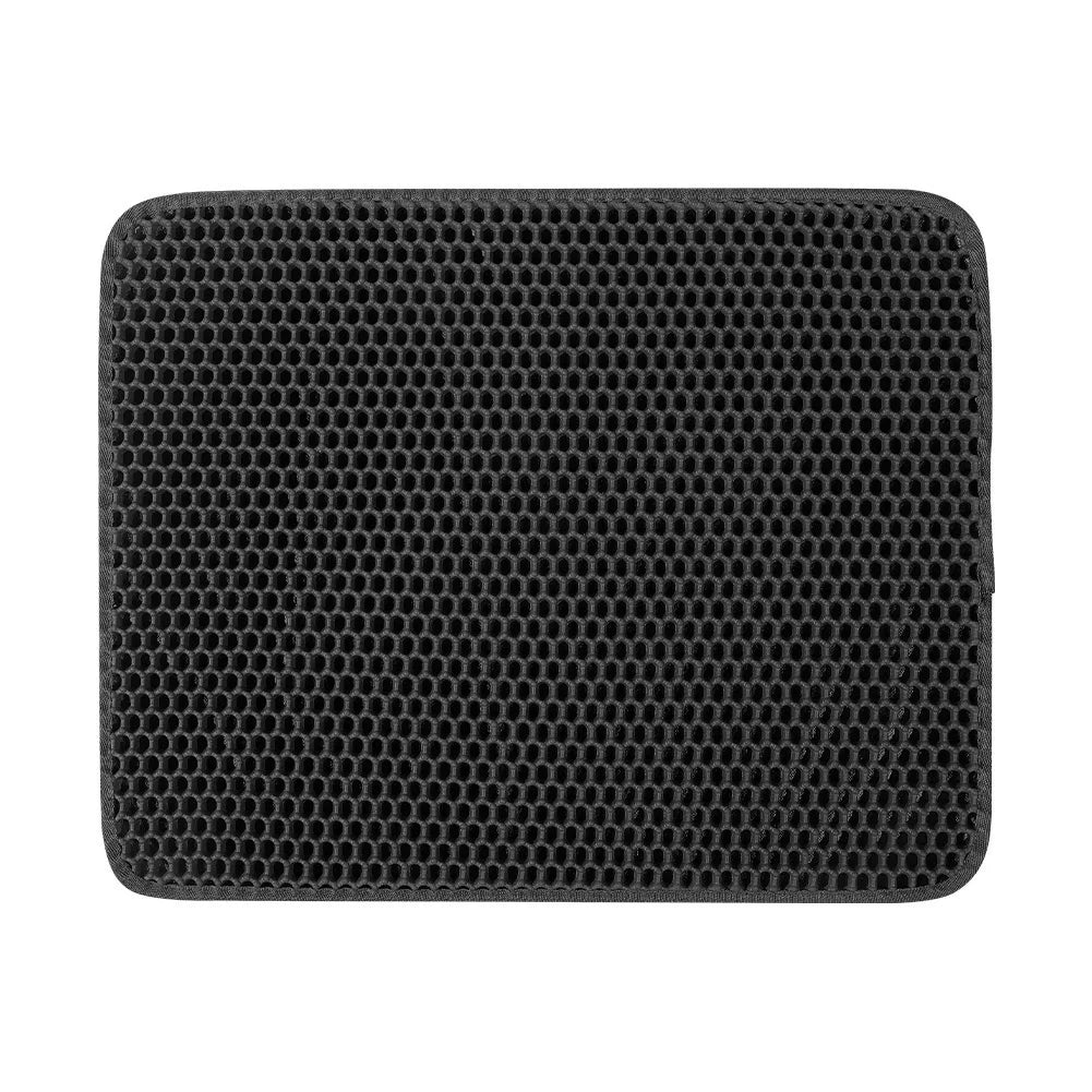 1Pc Large Size Cat Litter Mat | Advanced Honeycomb Double-Layer Design | Urine Waterproof | Easy Cleaning | Scatter Control | Stay Clean