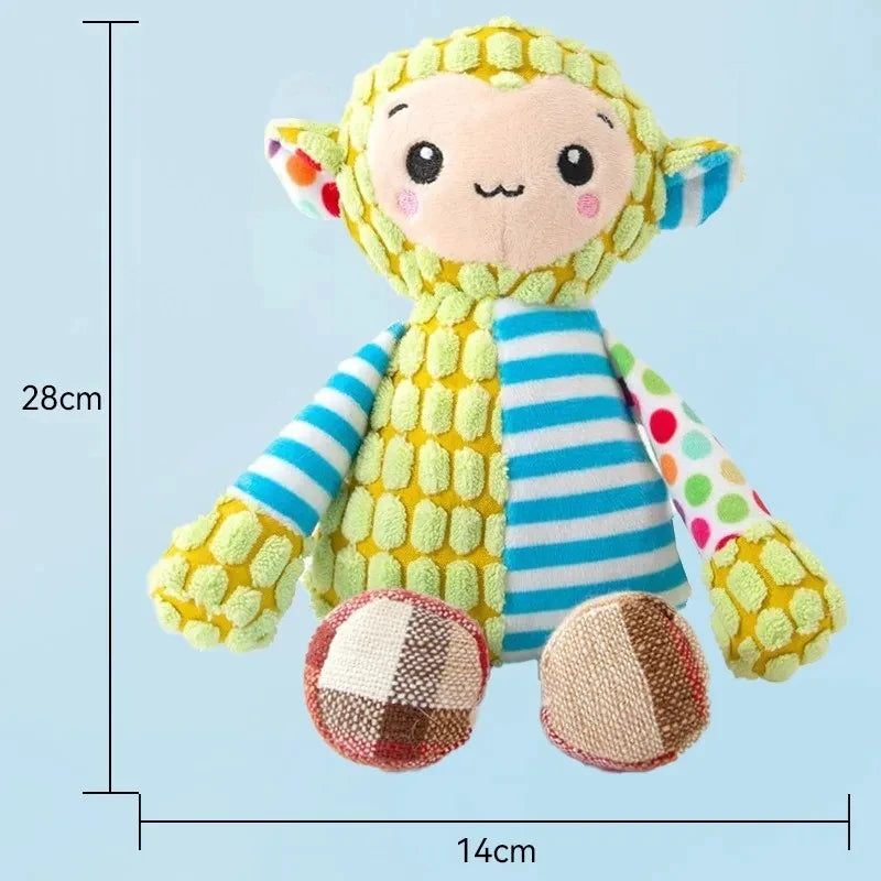 Plush Dog Toy Animals Shape Interactive Dog Chew Toys Corduroy Dog Toys for Small Large Dogs Puppy Pets Training Accessories