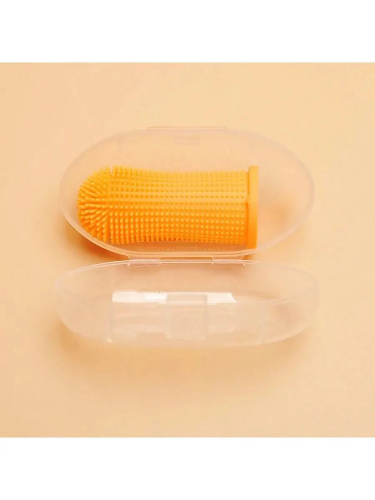Pet Finger Toothbrush | Oral Cleaning for Cats & Dogs | Silicone Bristle Toothbrush | Dental Care Cleaning Products