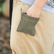 Canvas Dog Treat Bag – Portable Outdoor Training Snack Pouch with Automatic Closure