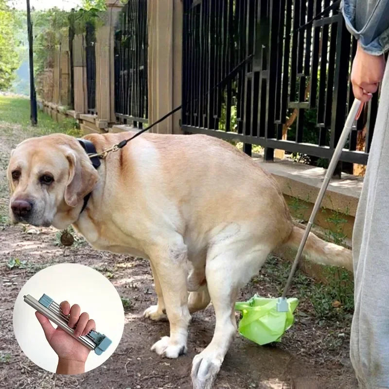 Portable Dog Poop Scoop – Expandable Waste Pick-Up Tool for Outdoor Walks