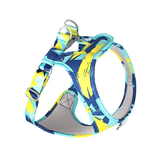 New Dog Cat Harness | Adjustable Vest Walking Lead Leash | Puppy Dogs Collar | Polyester Mesh Harness | Small Medium Dog Cat Pet