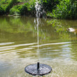 2.2W Solar Bird Bath Fountain | Floating Water Pump with LED Light & 6 Spray Nozzles for Birdbaths, Ponds, and Outdoor Water Features