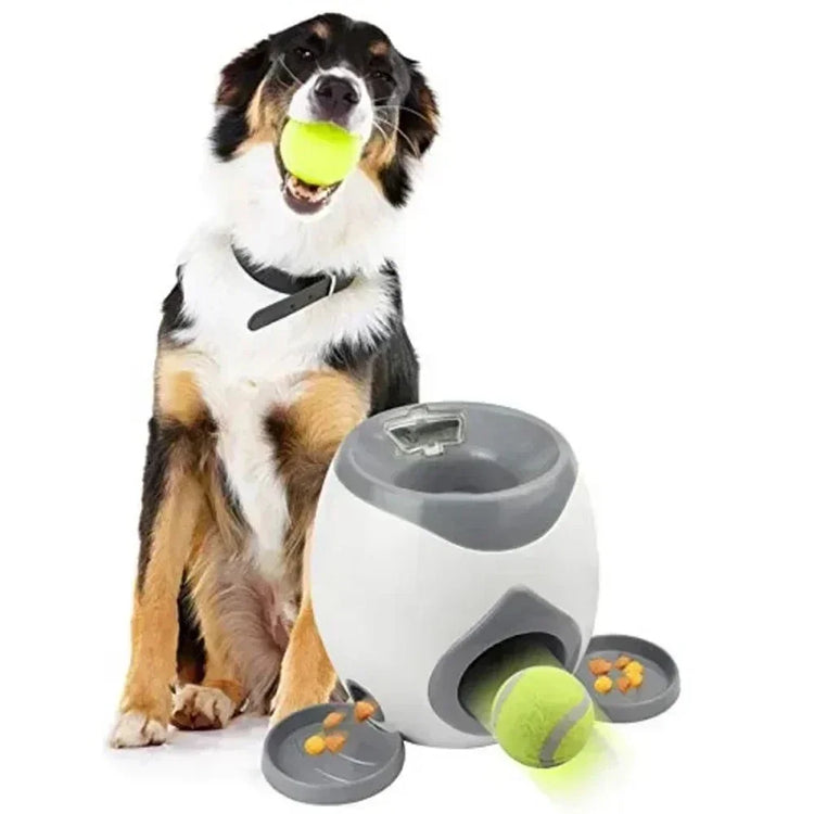 Smart Interactive Dog Training Toy – Tennis Ball Feeder & Snack Reward System