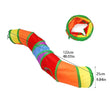 Foldable Cat Tunnel Toy for Indoor & Outdoor Use | Crinkle Sound/Hanging Ball/Multi-Entry Design – Play Tube for Cats/Kittens/Rabbits/Puppies
