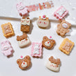 10Pcs New Cute Resin Cartoon Bowtie Cat | Flat Back Parts - Embellishments for Hair Bows | Accessories for DIY Crafts