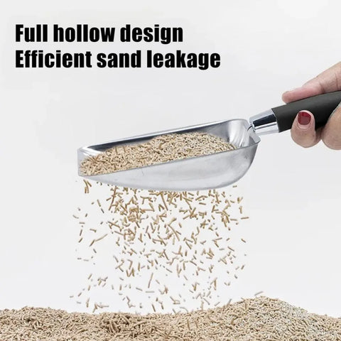 Cat Sand Cleaning — for Dog & Cat | Clean Feces Supplies | Cat Litter Shovel | Pet Cleaning Tool | Pet Products | Metal Long Handle Scoop