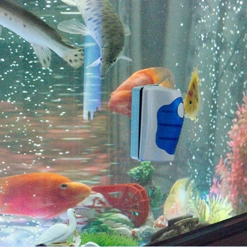 Super Magnetic Aquarium Glass Cleaner Brush – Floating Fish Tank Scraper