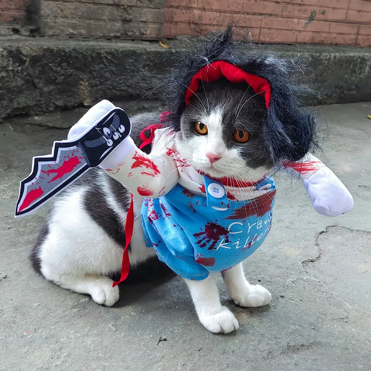 Funny Dog & Cat Costume | Pet Sweatshirt Stand-Up Suit | Cosplay Outfit for Party & Festival