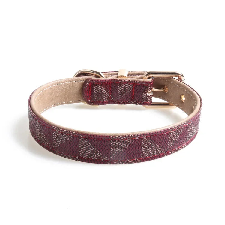Luxury PU Leather Dog Collar – Adjustable, Breakaway, Stylish & Durable