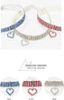 New Cat Dog Collar | Three Row Elastic Rhinestone Pet Collars | Love Decoration Necklace | Puppy Kitten Ornament | Pets Supplies