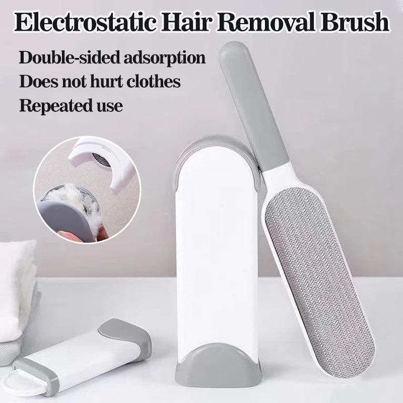 Magic Clothes Lint Remover | Reusable Pet Cat Hair Fur Roller Brush | Static Dusting Cleaning Brushes | Manual Cleaner Tool