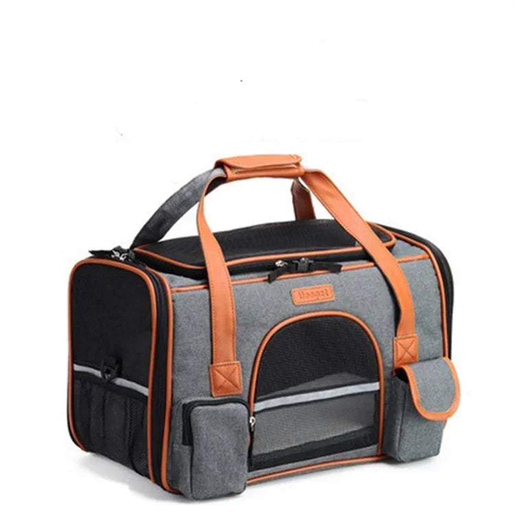 Crossbody Dog Bag – Pet Backpack | Multipurpose Solid Color Shoulder Carrier - Cats/Dogs | Breathable, Portable & Travel-Friendly