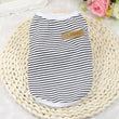 Classic Striped Cat Vest Shirt | Lightweight Summer Pet Clothes For Cats/Small Dogs