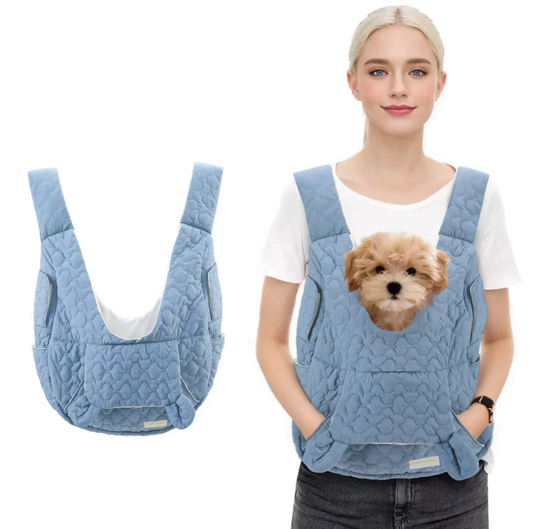 Waterproof Windproof Pet Chest Bag – Breathable Dog and Cat Carrier Backpack for Small Pets