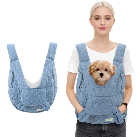 Waterproof Windproof Pet Chest Bag – Breathable Dog and Cat Carrier Backpack for Small Pets