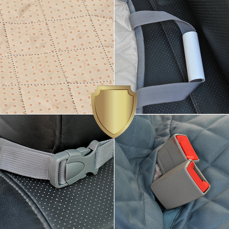 Waterproof Dog Car Seat Cover – Rear Back Hammock Protector with Mesh Window & Safety Belt for Large Dogs, SUVs & Trucks