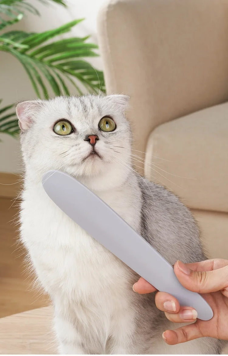Cat Grooming Brush | Tongue-Textured Bristle Tool - Portable Stylish Durable | Pet Comb Brush for Cleaning Cat/Dog Hair