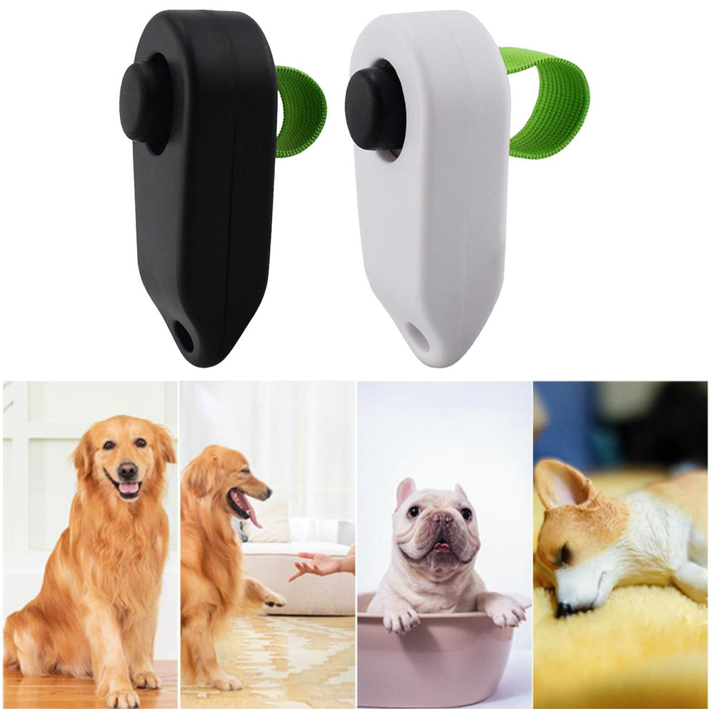 Dog Training Clicker with Elastic Belt | Pet Obedience Trainer for Dogs & Cats