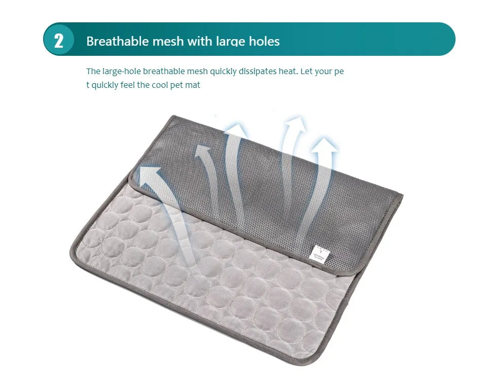 Pet Cooling Mat – Summer Extra Large Cooling Pad for Dogs & Cats