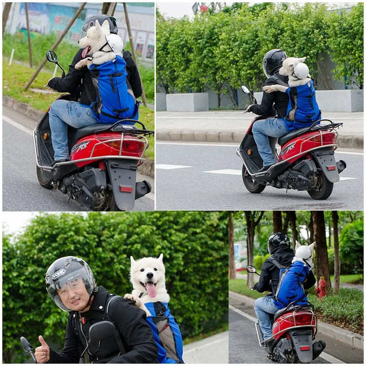 Breathable Outdoor Pet Carrier Backpack – Hiking & Travel Mesh Backpack for Dogs