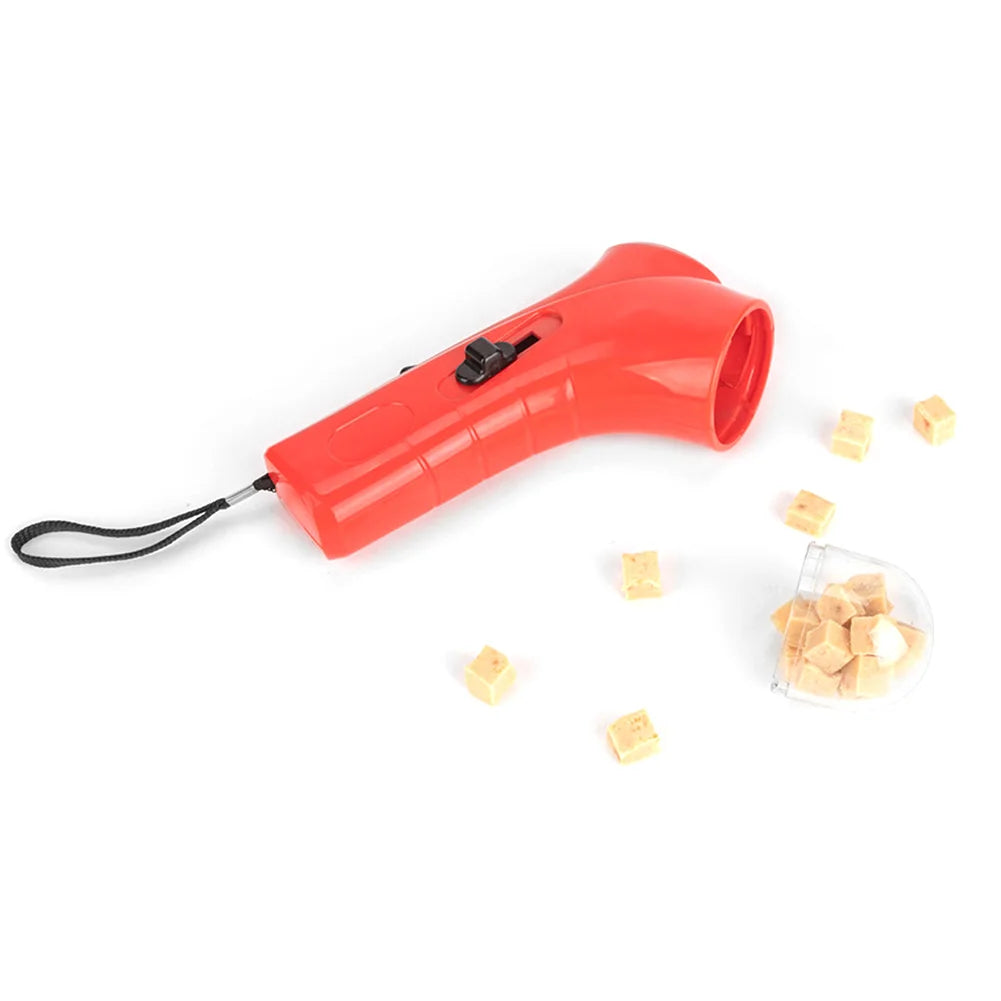 Dog Food Training Equipment  Portable Interactive Treat Pet Food Dispenser Launcher Gun Pet Snack Feeder Tool Pets Supplies