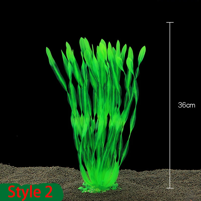 40cm Artificial Aquarium Plant – Durable Plastic Water Grass Decoration for Fish Tank