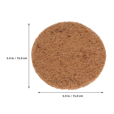 10pcs Coconut Fiber Bird Nesting Pads | Round Pigeon Mat Liners | Breeding Nest Material for Parrots, Doves & Cage Birds