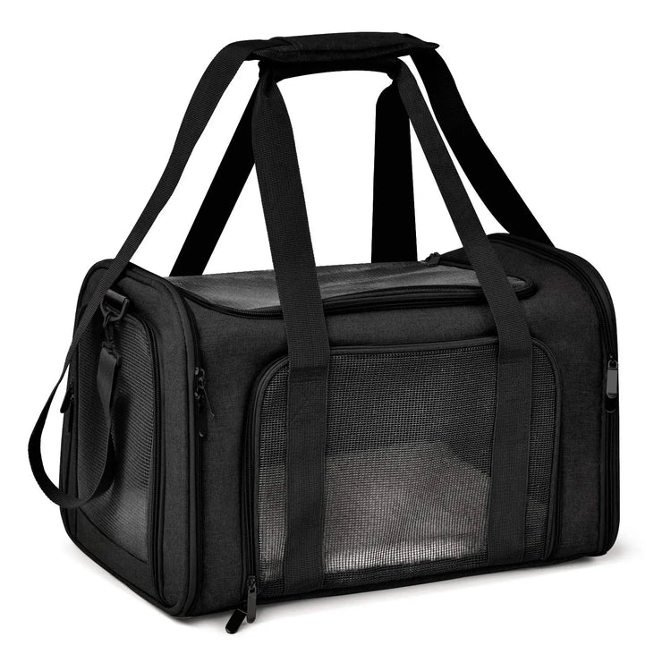Airline Approved Soft-Side Pet Carrier Bag for Small Dogs and Cats – Breathable, Lightweight Travel Backpack