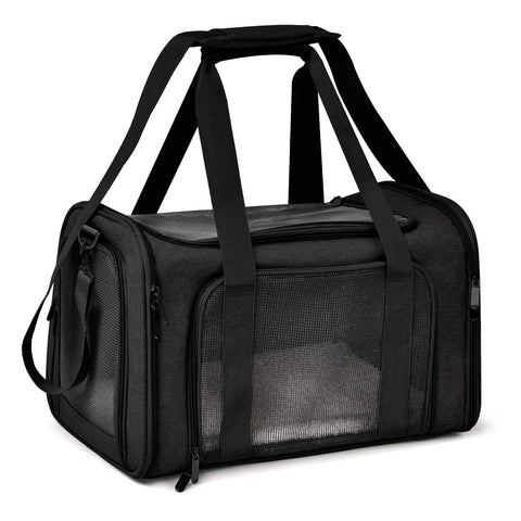 Airline Approved Soft-Side Pet Carrier Bag for Small Dogs and Cats – Breathable, Lightweight Travel Backpack