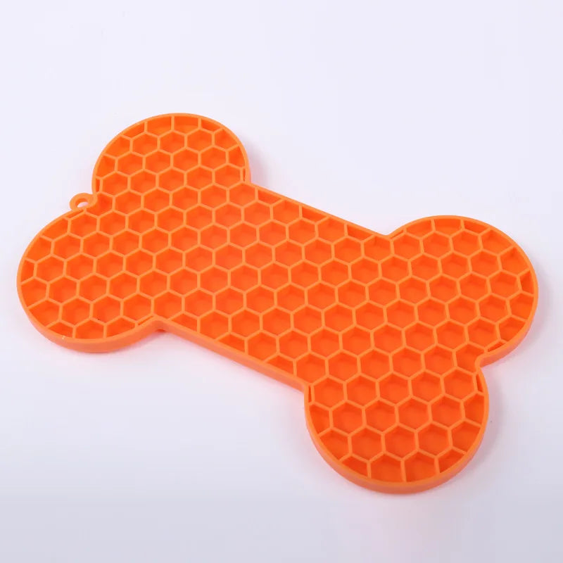 Silicone Pet Licking Mat for Cats/Dogs | Anti-Choking Slow Food Bowl | Bath Distraction Plate | Pet Supplies Cutlery
