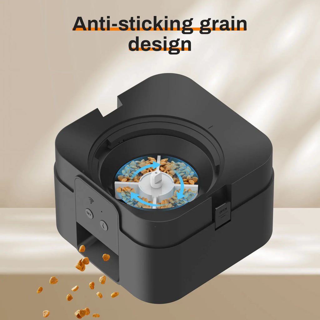 Smart Pet Feeder | Automatic Cat Dog Food Dispenser | Timed Portion Control | 2L Slow Feeder Bowl | LCD Display | Battery Operated | Pet Feeding Machine