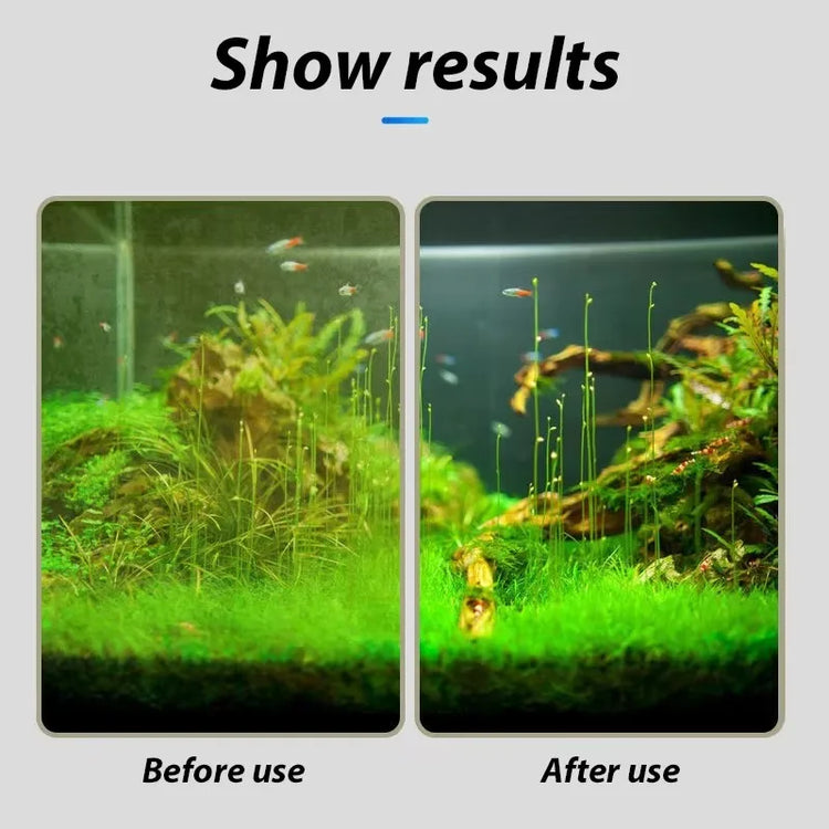 Aquarium Fish Tank Cleaning Brush – Stainless Steel Handle with Non-Slip Grip for Glass & Plants