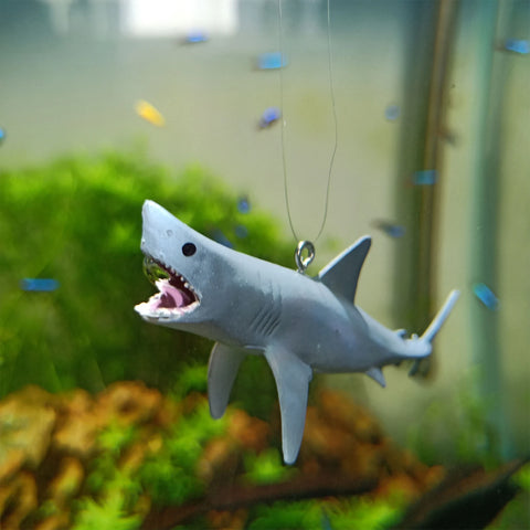 DIY Aquarium Floating Shark Ornament – Creative Fish Tank Decor with Adjustable Float and String