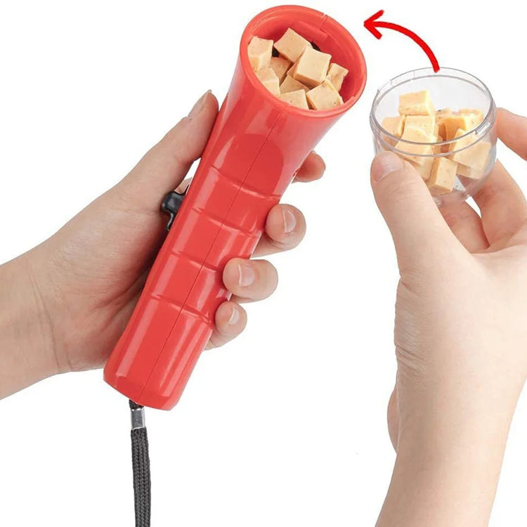 Portable Pet Treat Launcher Dispenser Toy for Dog & Cat Training Exercise